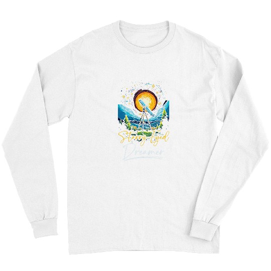 Astronomer Astronomy Constellations Telescope Stars Space 3 Long Sleeves