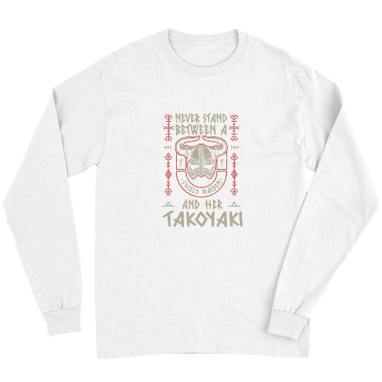 Octopus Pet Viking Shield Maiden Takoyaki Lover Norse Octopus Balls Long Sleeves