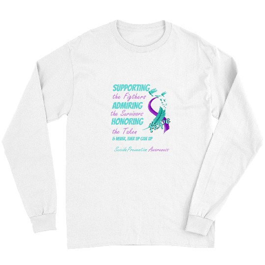 suicides Prevention 988 Ribbon Fight suicides Awareness Prevention You Matter 1 Long Sleeves