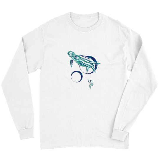Aliens UFO Animal Turtle Space Alien Space Space Space Astronauts Long Sleeves