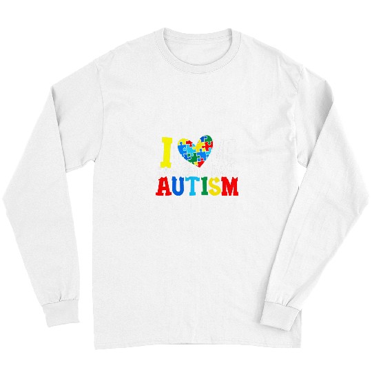 Autism Puzzle I Love Someone With Autism Autistic Awareness Long Sleeves