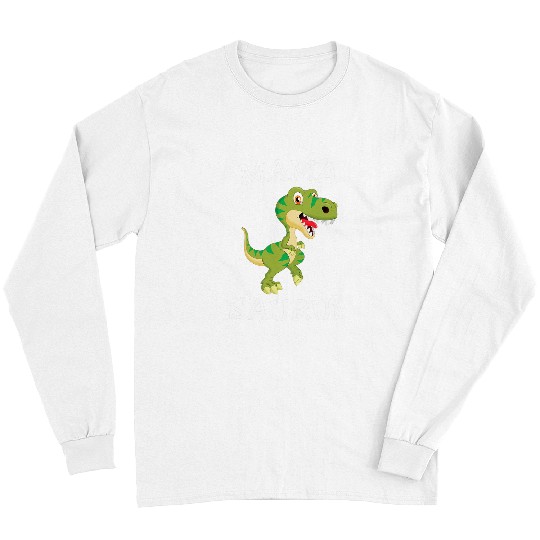 Dinosaur Pet Mama saurus rexs hilarious graphic design Long Sleeves