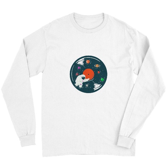 Astronaut Space Lover Musician Stars Planet Astronomy Long Sleeves