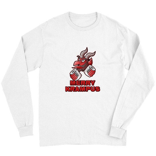 Goats Pet Merry Krampus Toilet Paper Half Goats Half Demon Christmas Long Sleeves
