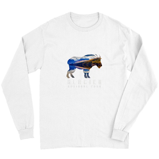 Goats Pet Glacier National Park Goats Lake Image Souvenir Long Sleeves