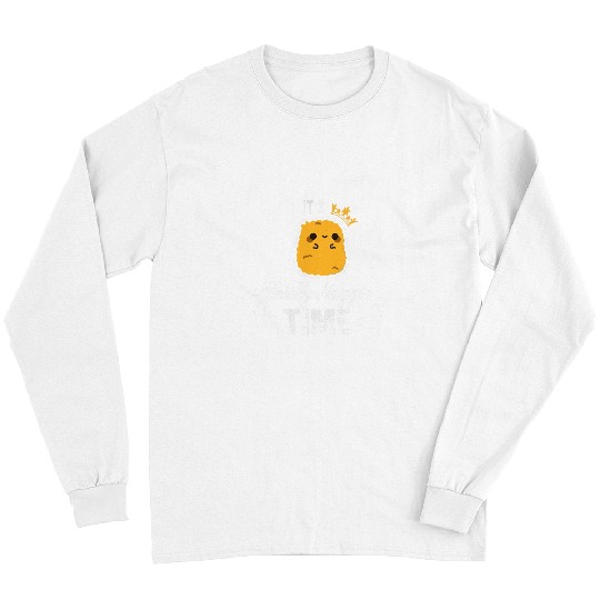 Chicken Pet Its Chicky Nuggie Time Chicken Nuggets Joke Pun Meme Foodie Long Sleeves