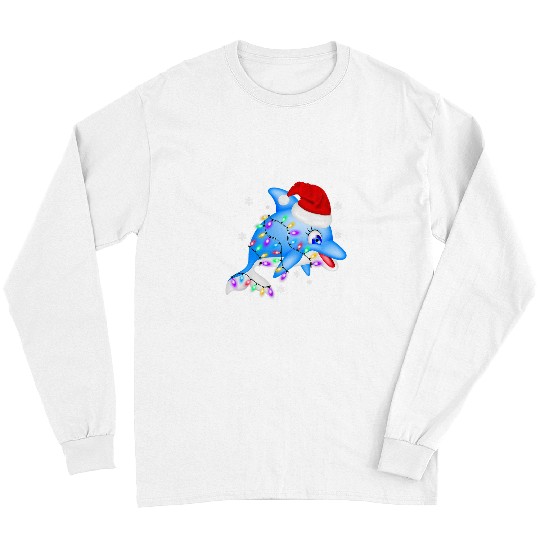 Dolphin Pet Gift Christmas Reindeer Antlers Xmas Long Sleeves