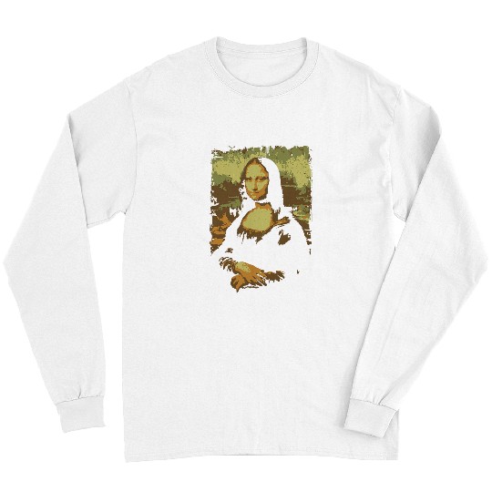 Iconic Artwork by Leonardo Identifier DA Renaissance Artist Long Sleeves