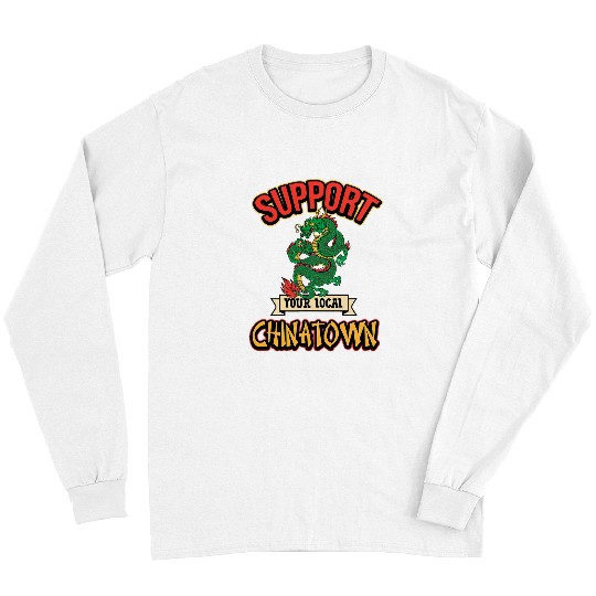 Dragon Pet Support Local Chinatown New York San Francisco Long Sleeves