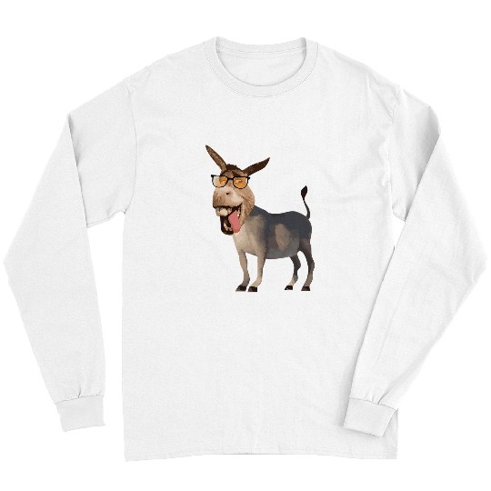 Donkey Pet Wearing Sunglasses Zookeeper Long Sleeves