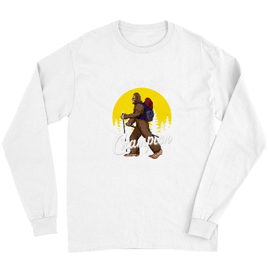 Bigfoot Pet Hiking Hike and Seek Champion Sasquatch Hunter Long Sleeves