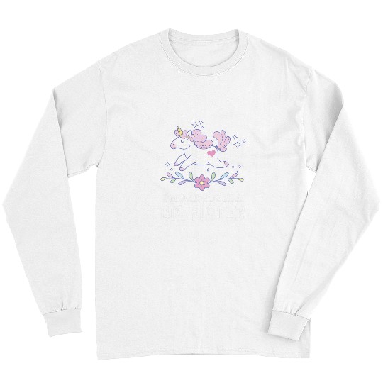 Unicorn Pet Kids Big Sister Unicorn Big Sis Announcement Long Sleeves