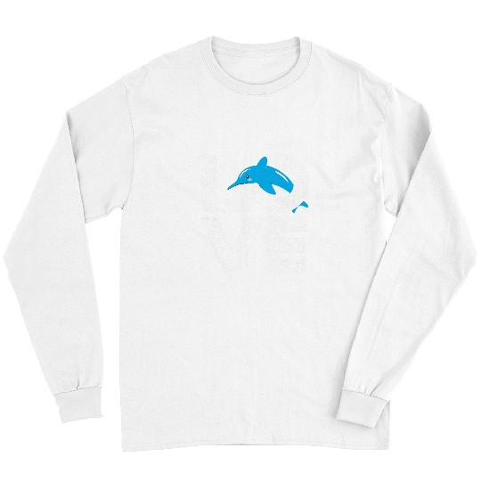 Dolphin Pet Gift Design For Men Women Boys Girls Dolphin Lovers Long Sleeves