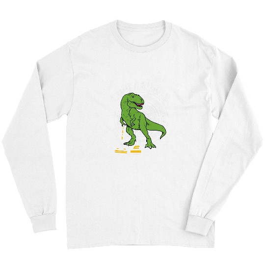 Dinosaur Pet Curlsaurus T rexs Dinosaur Funny Curling Winter Sports Lover Long Sleeves