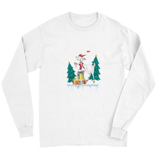 Goats Pet Naughty Or Nice Merry Christmas Women Xmas Santa Claus Goats 03 Long Sleeves
