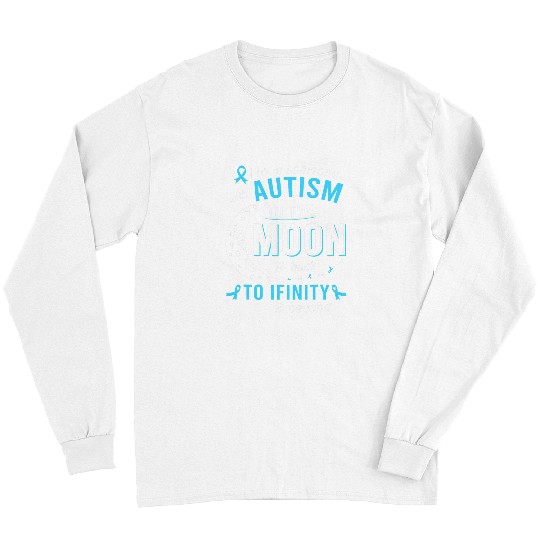 Autism Puzzle I Love Someone With Autism To Moon And Back Autism Awareness Long Sleeves