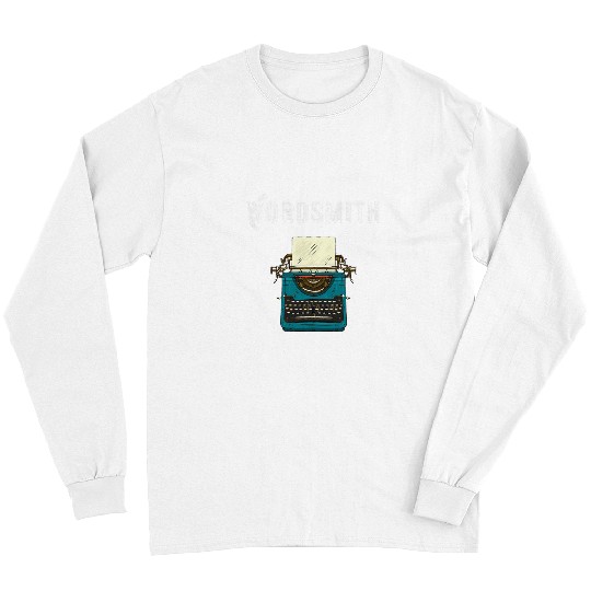 Book Fun Reading Writing Novel Book Lover Wordsmith Typewriter Writer Long Sleeves