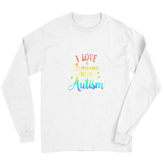Autism Puzzle I Love Someone with Autism Awareness Men Women Kids8 Long Sleeves