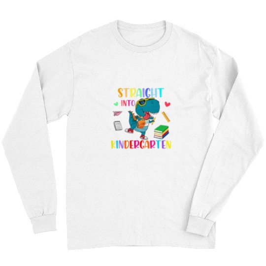 Dinosaur Pet Teacher mb35 Straight Into Kindergarten Trex Teacher Back To School Long Sleeves