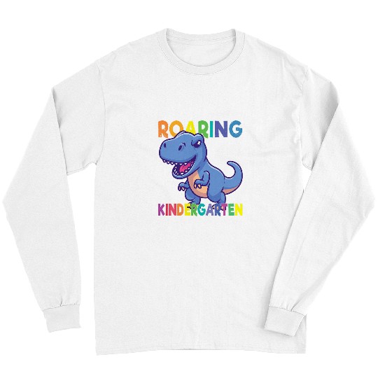 Dinosaur Pet Teacher T rexs Roaring Into KINDERGARTEN Back To School Supplies Long Sleeves