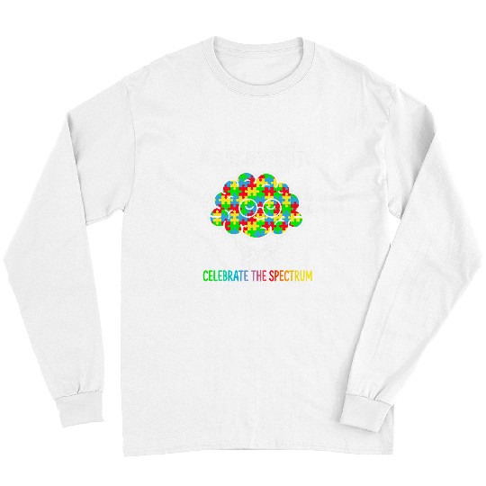 Autism Puzzle Neurodiversity Brain Autism Awareness ASD ADHD Men Women Kid 1 Long Sleeves