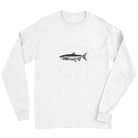 Fishing Fun Salmon Fishing Rod Funny Fishing Retro Fishermen Love Long Sleeves