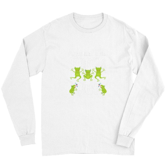 Frog Pet Who Let The Frogs Out Amphibian Tadpole Toad Froggy Long Sleeves
