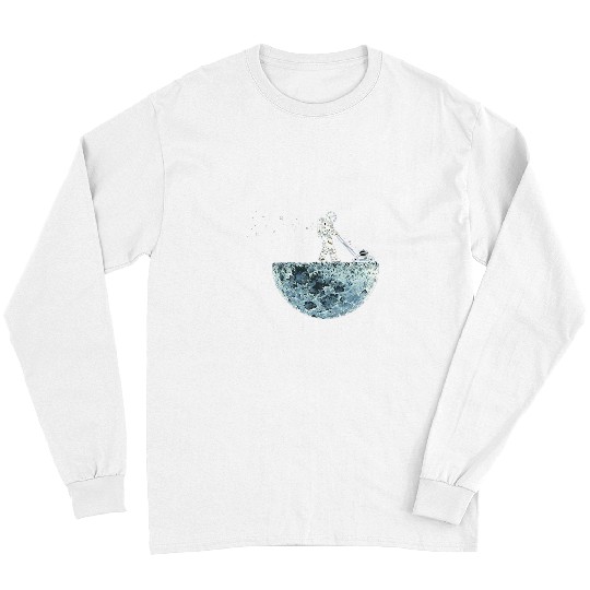 Lawn Mower Fun Moon Lawnmower Galaxy Cosmos Regular Fit Long Sleeves
