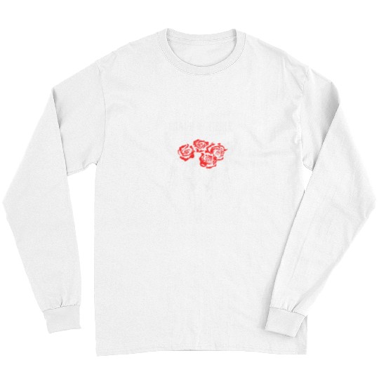 Cow Pet BoHo Cow skull with Rose cute gift for cow lover She Long Sleeves