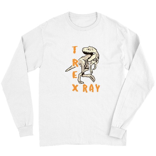 Dinosaur Pet Skull Xray TRex Dinosaur Radiology Technology Vet Long Sleeves