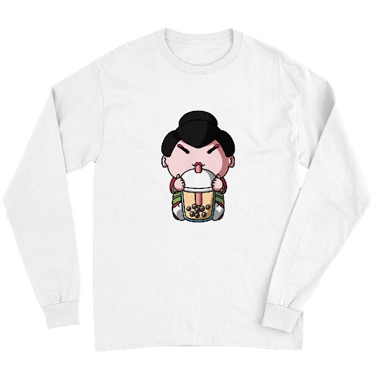 Kawaii Geisha Boba Milk Tea Bubble Tea Anime Long Sleeves