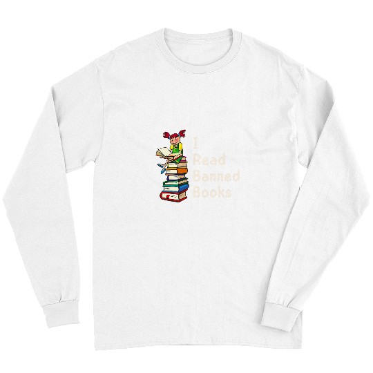 Book Fun I Read Banned Books Cute Bookish Merch Book Lovers Librarian Long Sleeves