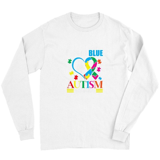Autism Puzzle I Wear Blue For Autism Awareness Month Autistic Ninja Long Sleeves
