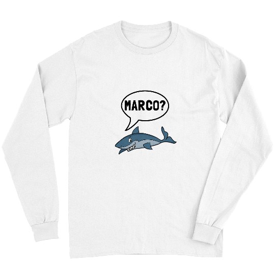 Shark Pet Marco Polo Ocean Vacation Funny Long Sleeves