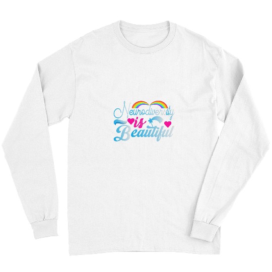 Autism Puzzle Neurodiversity is Beautiful Autism Awareness Autism ASD ADHD Long Sleeves