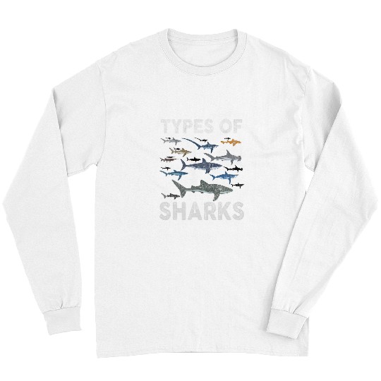 Shark Pet Types of Sharks Marine Biology Sea Creatures Ocean 7 Long Sleeves