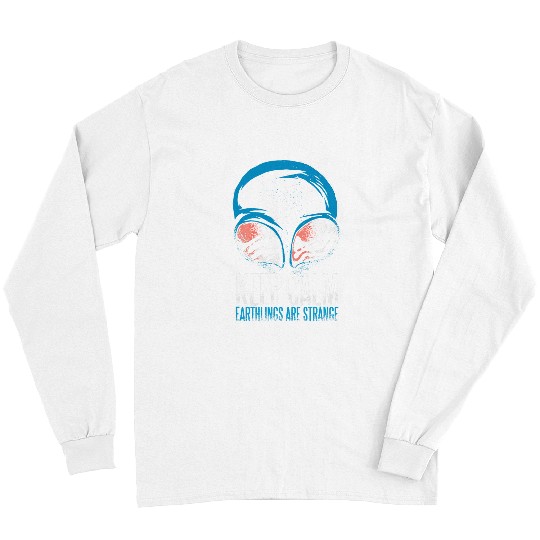 Aliens UFO Peace Human Space UFO Sunset Martian Extraterrestrial Long Sleeves