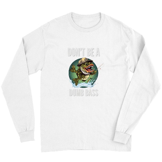 Fishing Fun Funny Bass Fishing Stuff Funny father Bass Fish Papa Fishing Long Sleeves