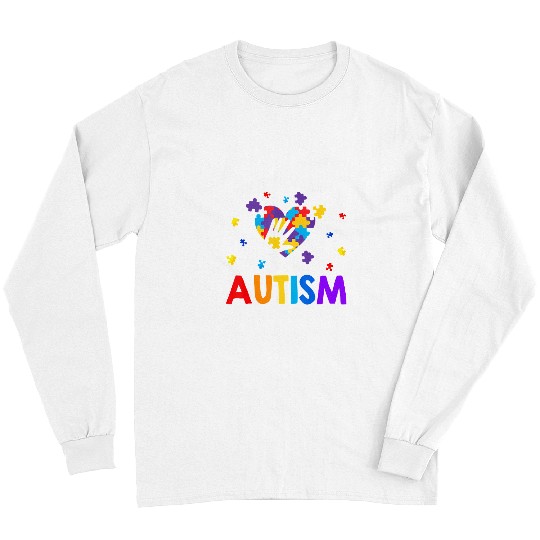 Autism Puzzle I Love Someone With Awareness Autistic Him Her Long Sleeves