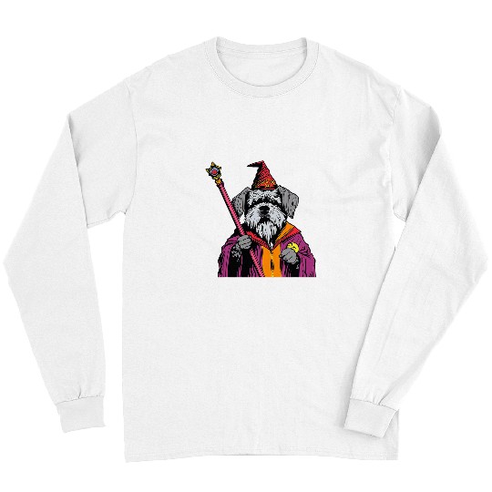 Schnauzer Pet Wizard Funny Dog Magic 1 Long Sleeves