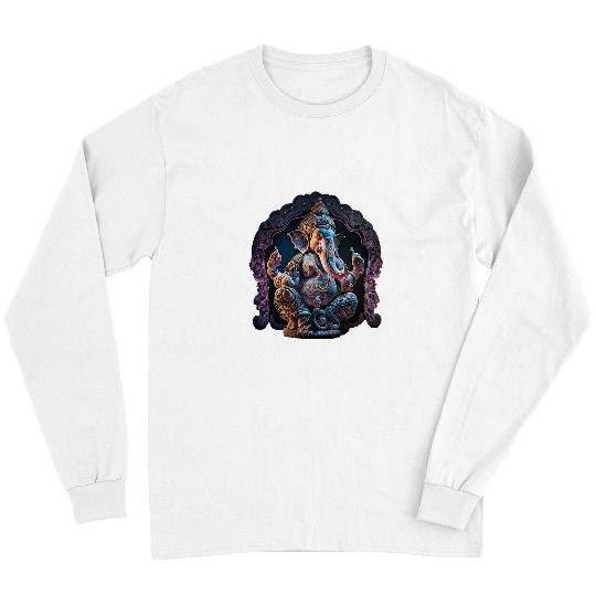 Elephant Mammal Ganesh Elephant Hindu Yoga Spiritual Meditation 6 Long Sleeves