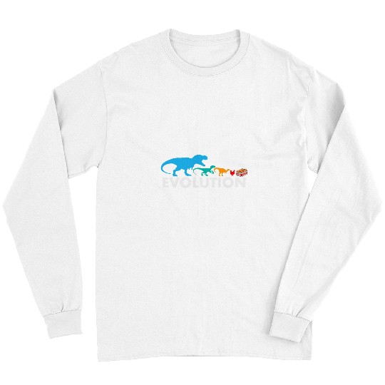 Chicken Pet Funny Dinosaur Evolution TRex Velociraptor Chicken Nuggets Long Sleeves