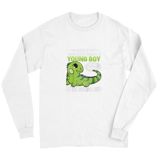 Iguana Pet Kids Iguana Lizard Design for an Iguana Boy Long Sleeves