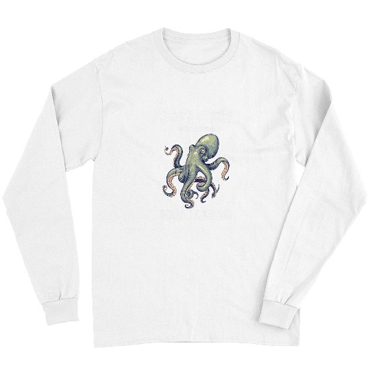 Octopus Pet Womens Just a girl who loves Molluscs Kraken Octopus Design Long Sleeves
