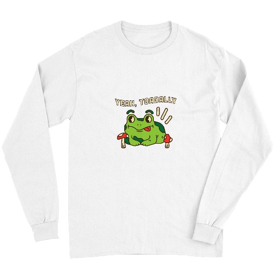 Frog Pet Cottagecore Aesthetic Toad Toadally Long Sleeves