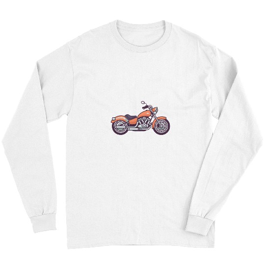 vintages Motorbike Chopper Retro Motorcycle Classic Biker Long Sleeves
