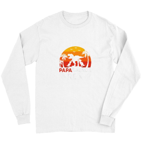 Dinosaur Pet Papasaurus rexs Dino Lover Fossils Paleontology Long Sleeves