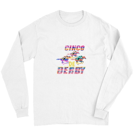 Horse Pet Cinco De Derby  Mexican Kentucky Horse Race Long Sleeves