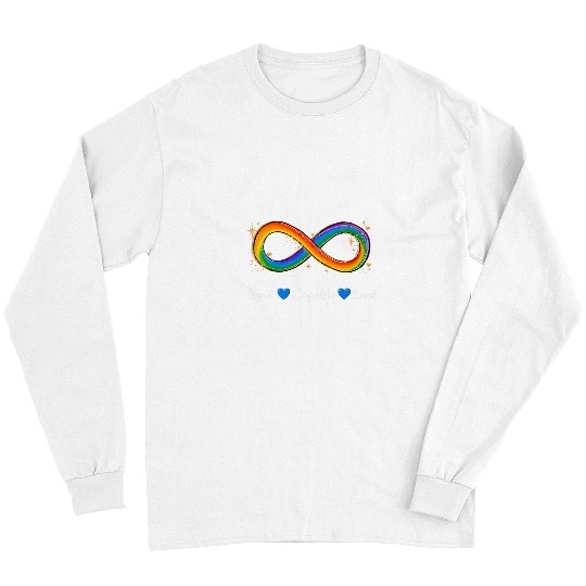 Autism Puzzle Neurodivergent Rainbow Infinity Autism Awareness Month Long Sleeves