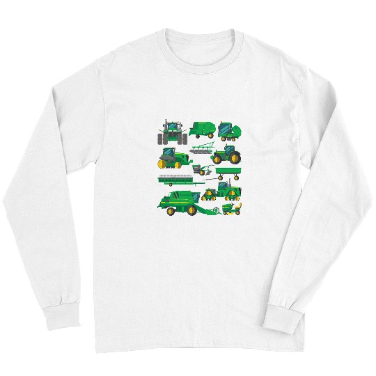 Tractor Fun driving Farmer Farming Trucks Farm Boys Toddlers Girls Kids Long Sleeves